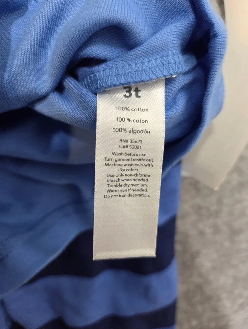 Carter's White and Blue Shark 4 Piece Pajama Set 3T Nwt